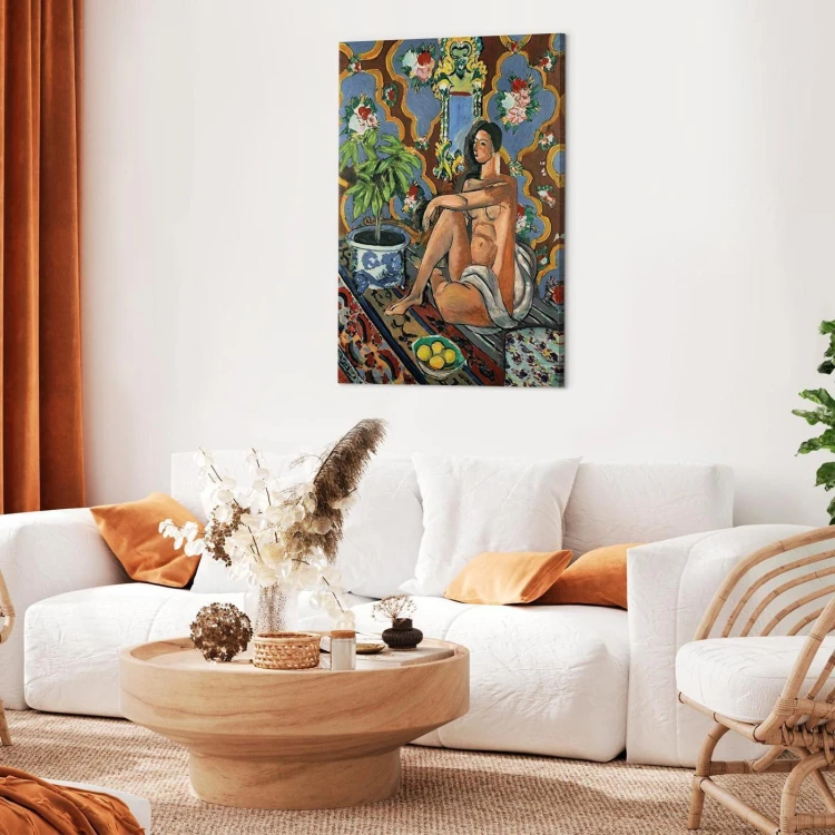 Obraz - Henri Matisse – Figura dekoracyjna na tle ozdobnym