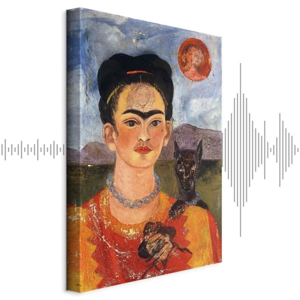 Obraz - Frida Kahlo – Autoportret z Diego na mojej piersi