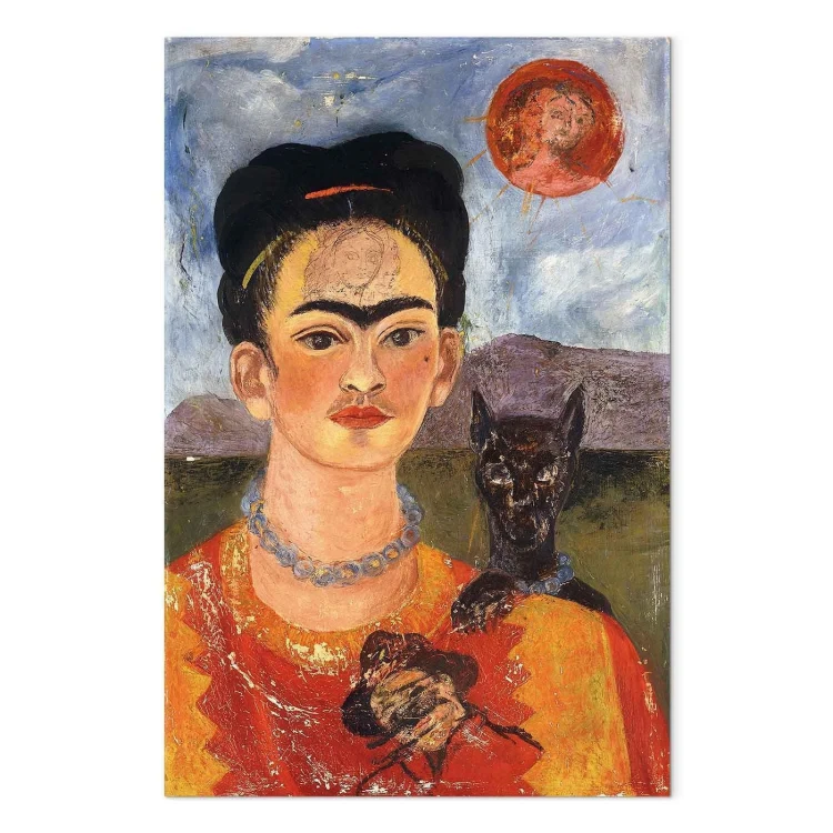 Obraz - Frida Kahlo – Autoportret z Diego na mojej piersi
