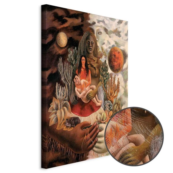Obraz - Frida Kahlo – Miłosne objęcie Wszechświata, Ziemi (Meksyk), mnie, Diego i Pana Xolotla