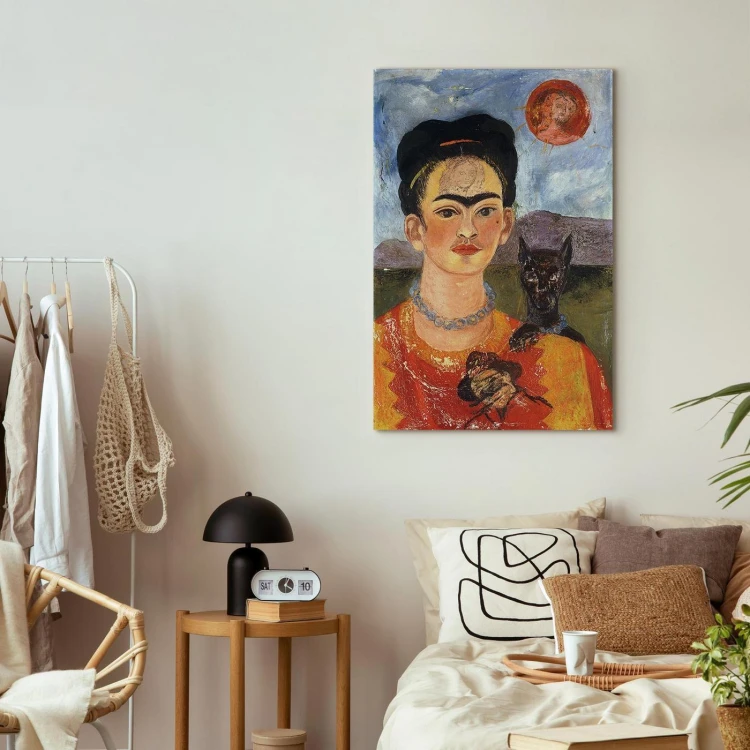 Obraz - Frida Kahlo – Autoportret z Diego na mojej piersi