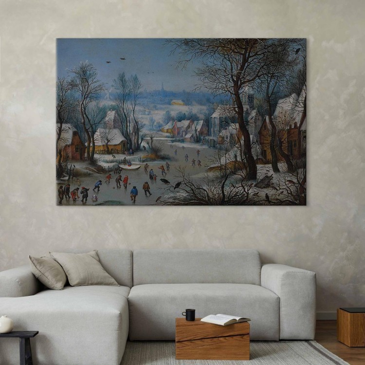 Obraz XXL - Pieter Brueghel (młodszy) – Zabawy zimowe