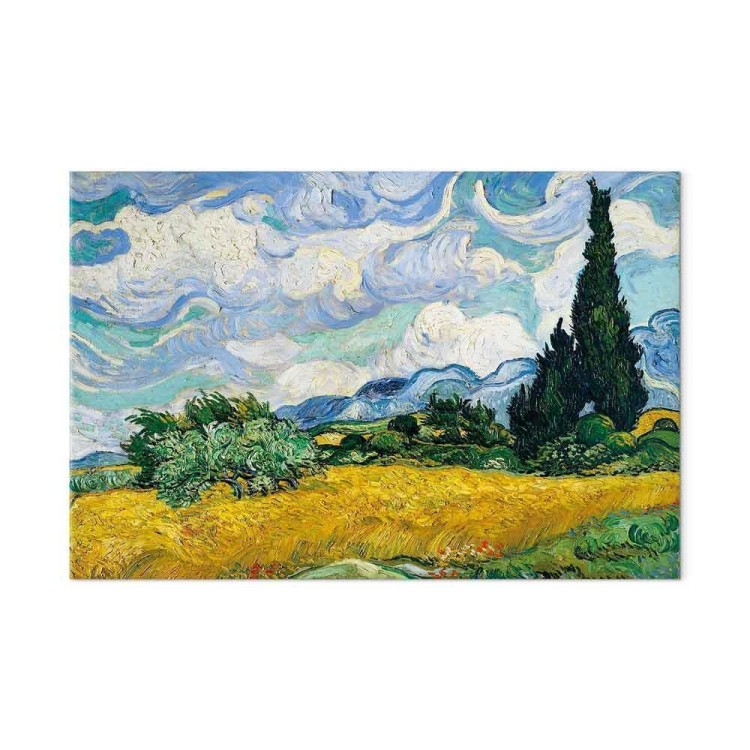 Obraz - Vincent Van Gogh – Pole pszenicy z cyprysami