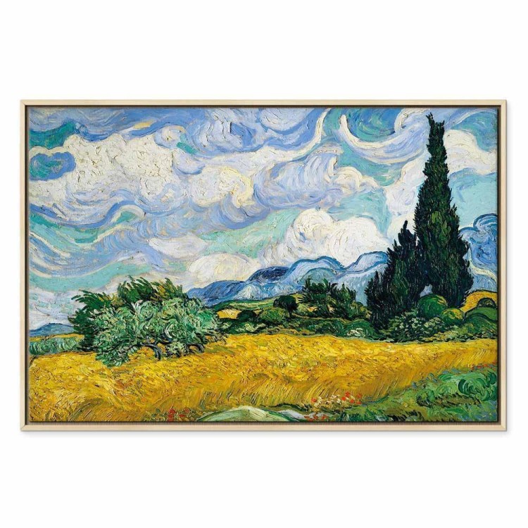 Obraz - Vincent Van Gogh – Pole pszenicy z cyprysami