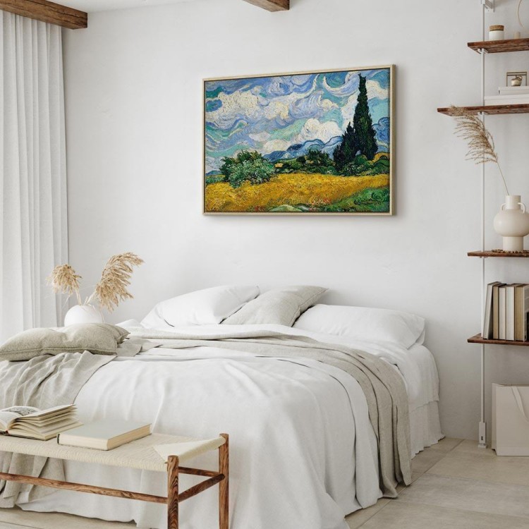 Obraz - Vincent Van Gogh – Pole pszenicy z cyprysami