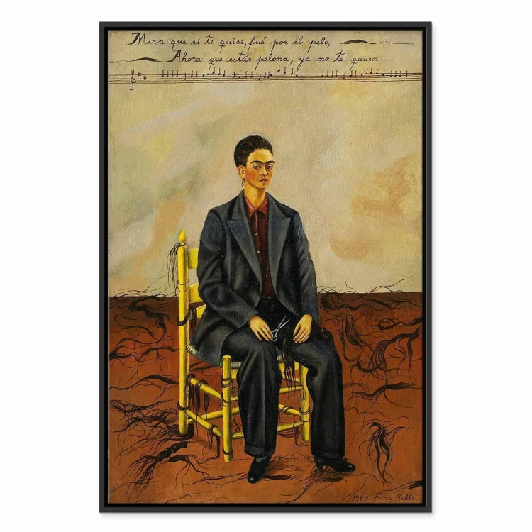 Obraz - Frida Kahlo – Autoportret z obciętymi włosami