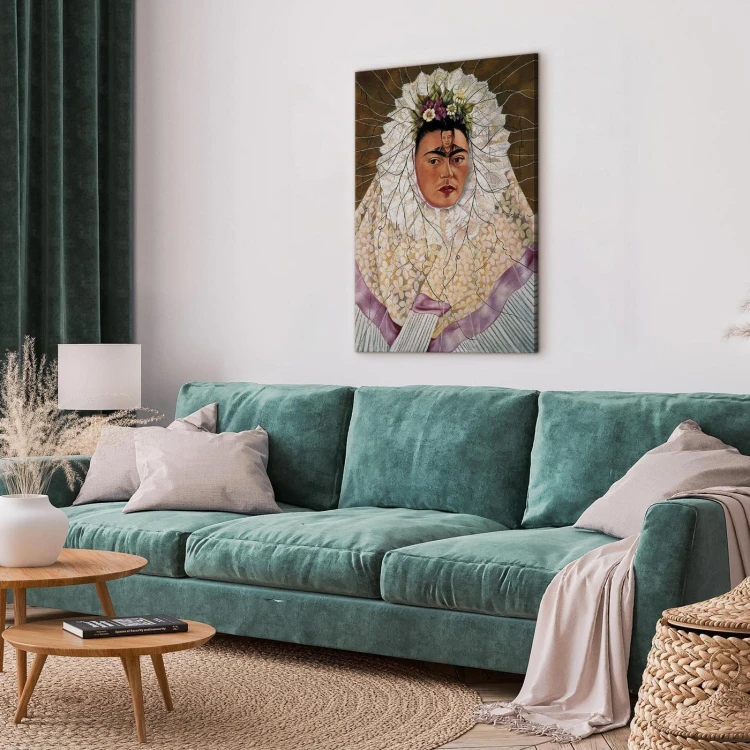 Obraz - Frida Kahlo – Autoportret jako Tehuana (Diego w moich myślach)