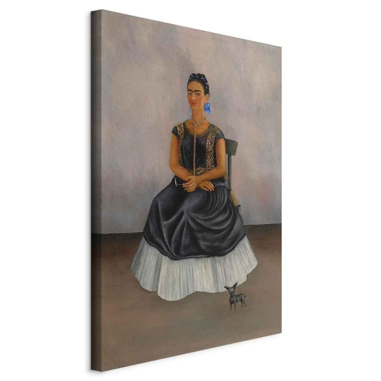 Obraz - Frida Kahlo – Autoportret z psem Itzcuintli