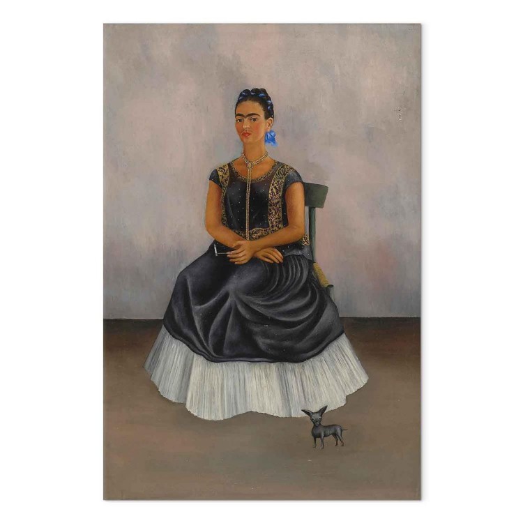 Obraz - Frida Kahlo – Autoportret z psem Itzcuintli