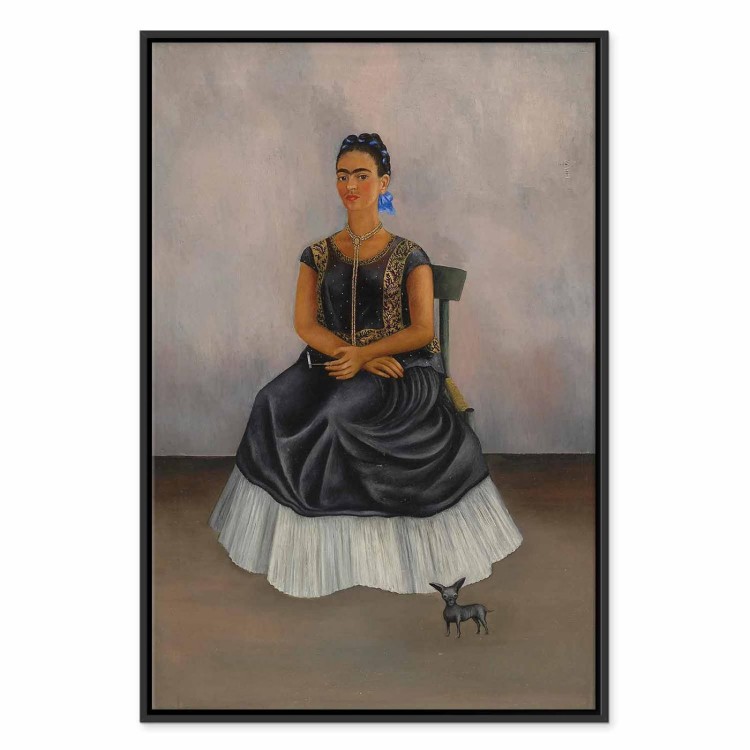 Obraz - Frida Kahlo – Autoportret z psem Itzcuintli