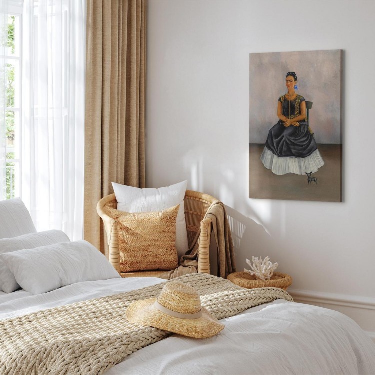 Obraz - Frida Kahlo – Autoportret z psem Itzcuintli