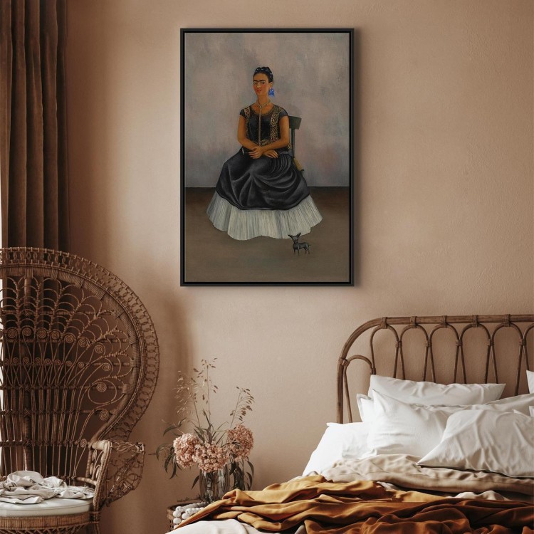 Obraz - Frida Kahlo – Autoportret z psem Itzcuintli