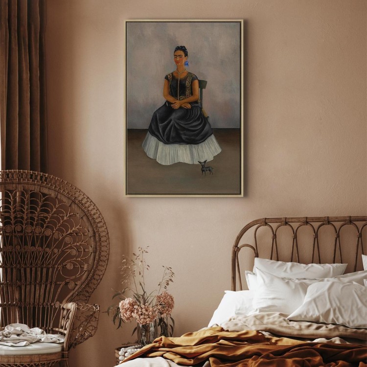 Obraz - Frida Kahlo – Autoportret z psem Itzcuintli