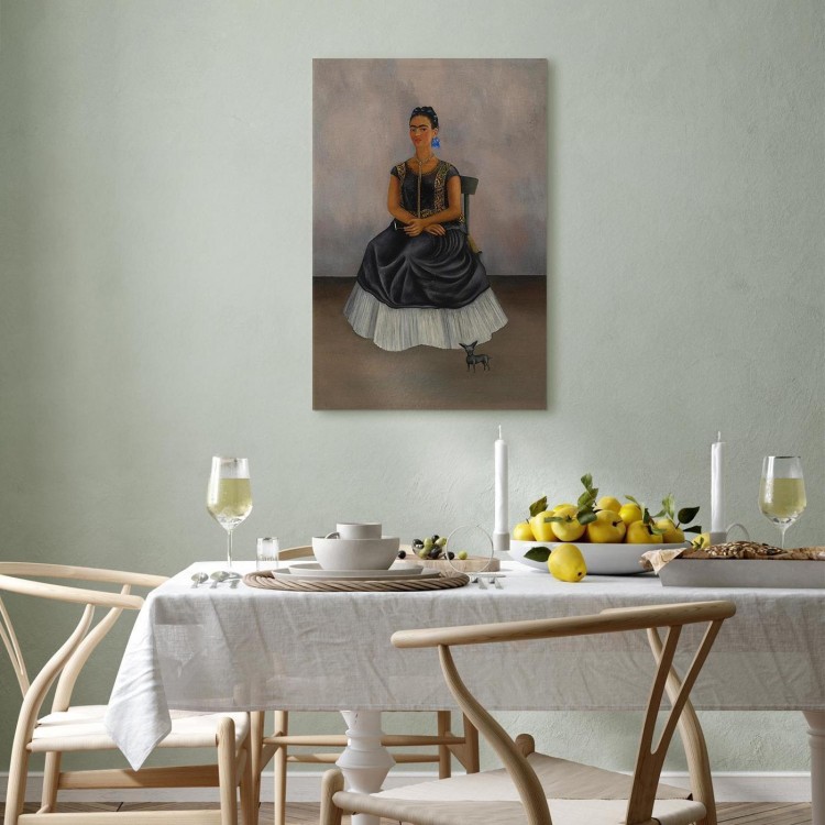 Obraz - Frida Kahlo – Autoportret z psem Itzcuintli