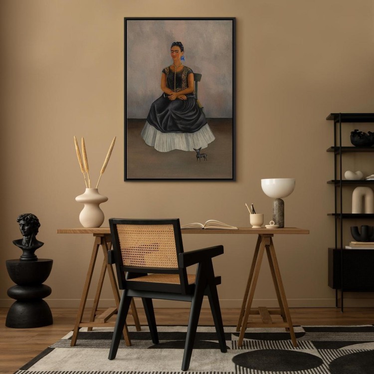 Obraz - Frida Kahlo – Autoportret z psem Itzcuintli