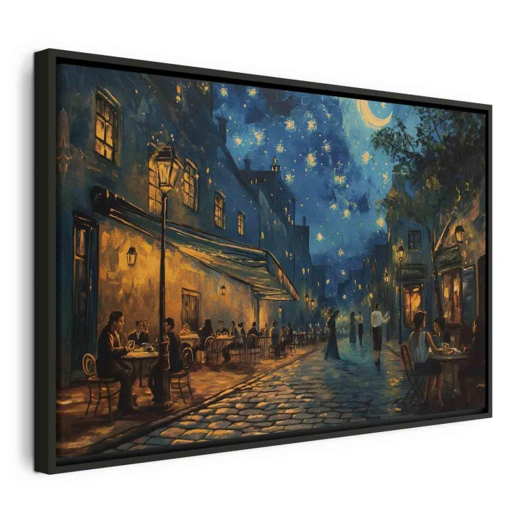 Obraz - Uliczka Paryża - obraz inspirowany stylem Vincenta van Gogha