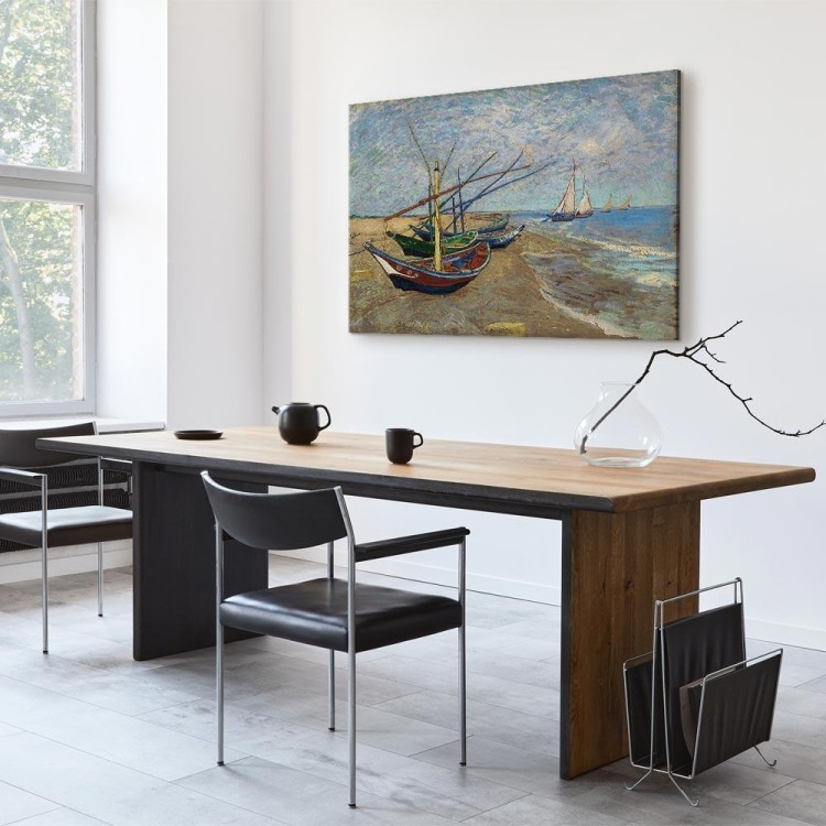 Obraz - Vincent van Gogh – Łodzie rybackie na plaży