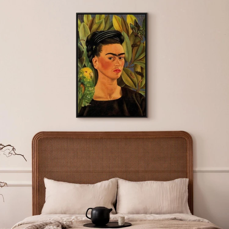 Obraz - Frida Kahlo – Autoportret z papugą Bonito