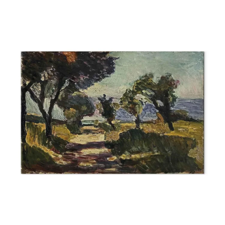 Obraz - Henri Matisse – Korsykański krajobraz z drzewami oliwnymi