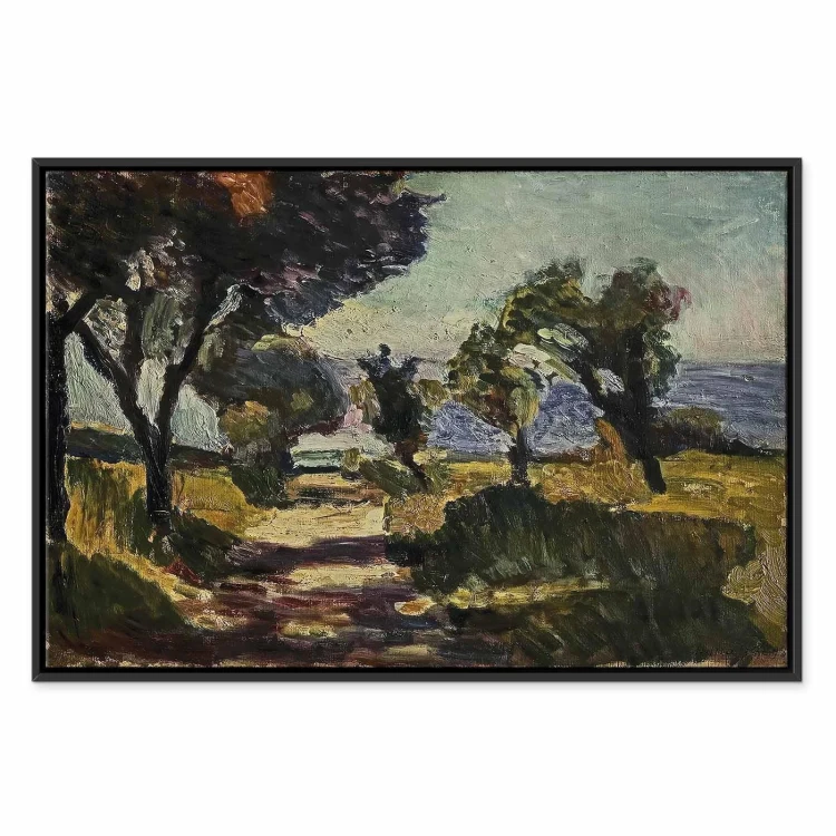 Obraz - Henri Matisse – Korsykański krajobraz z drzewami oliwnymi