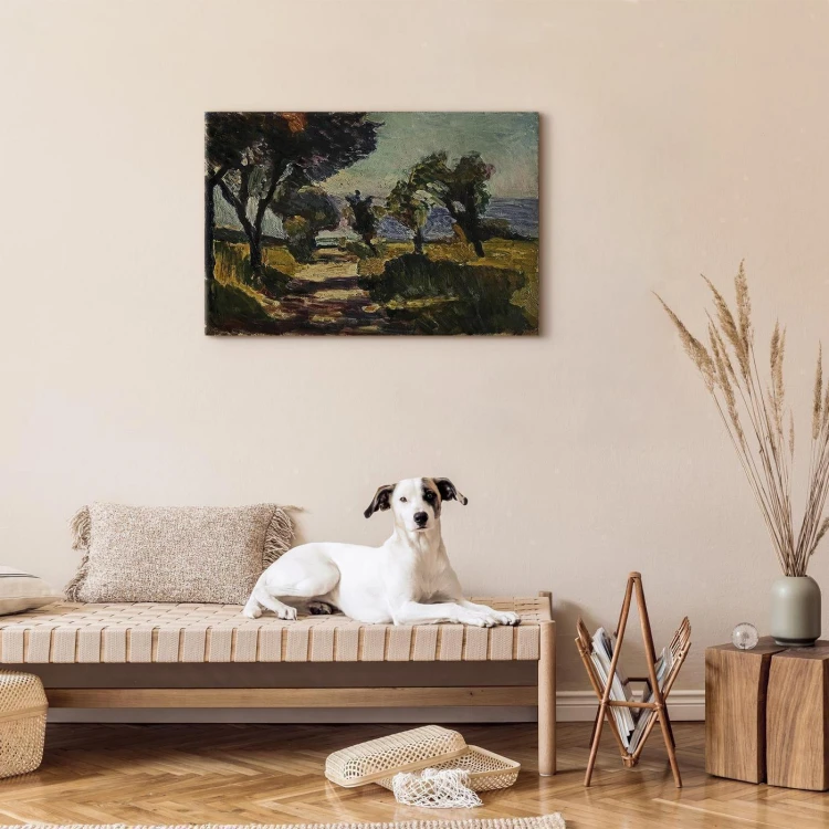 Obraz - Henri Matisse – Korsykański krajobraz z drzewami oliwnymi