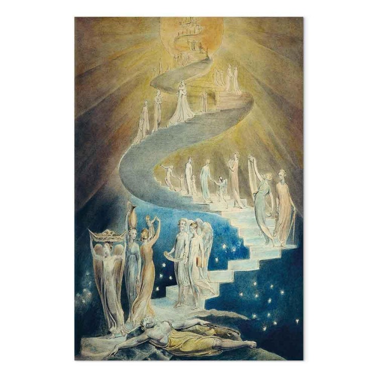 Obraz - William Blake – Drabina Jakubowa
