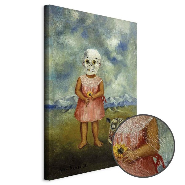 Obraz - Frida Kahlo – Dziewczyna w masce śmierci (Ona gra sama)