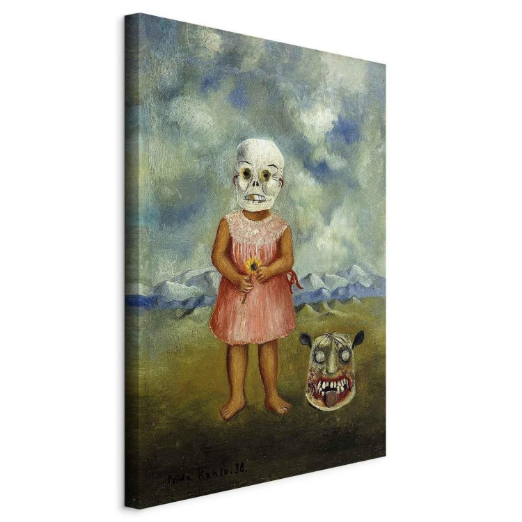 Obraz - Frida Kahlo – Dziewczyna w masce śmierci (Ona gra sama)