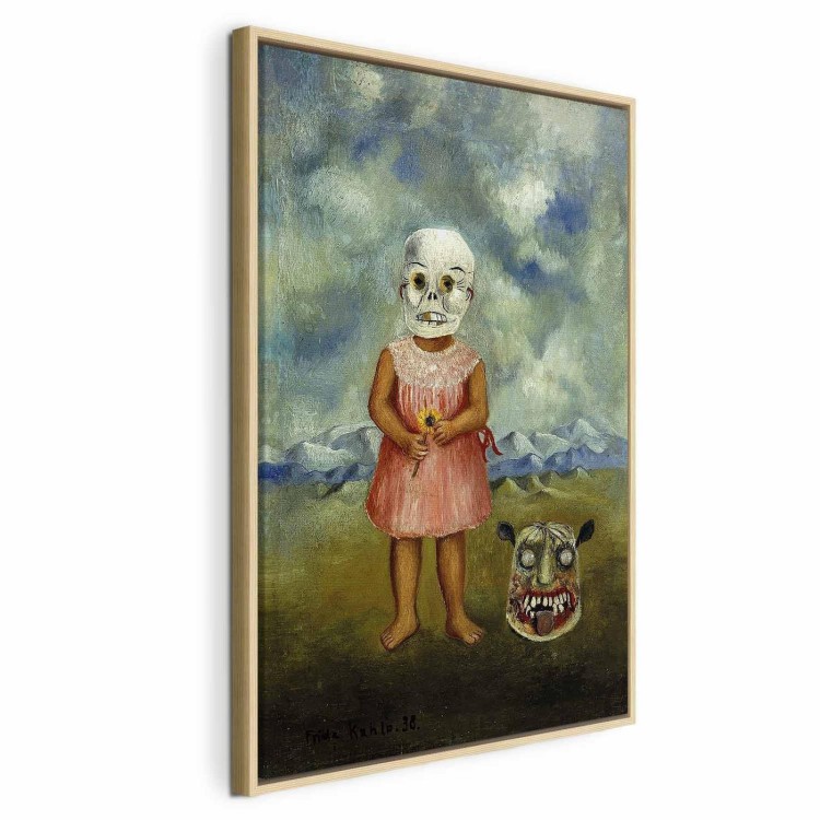 Obraz - Frida Kahlo – Dziewczyna w masce śmierci (Ona gra sama)