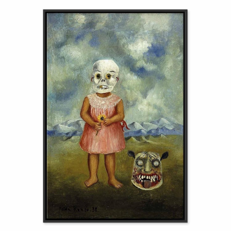 Obraz - Frida Kahlo – Dziewczyna w masce śmierci (Ona gra sama)
