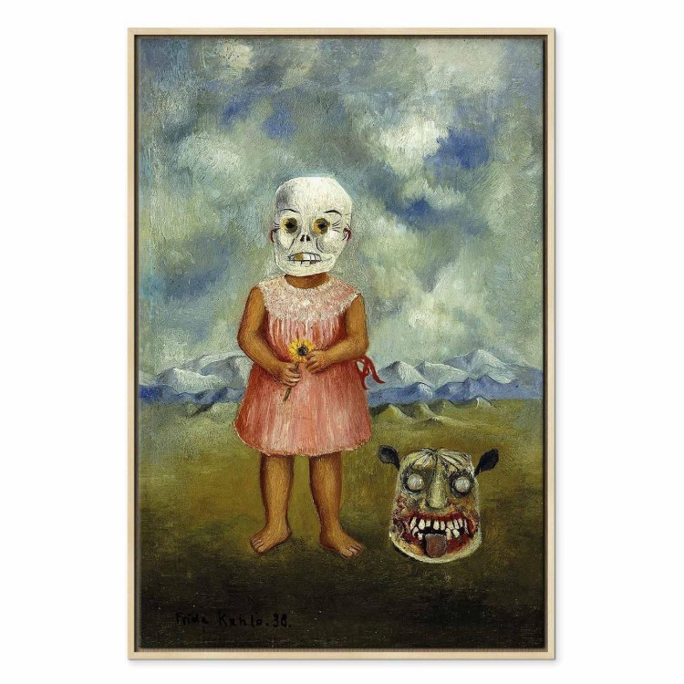 Obraz - Frida Kahlo – Dziewczyna w masce śmierci (Ona gra sama)