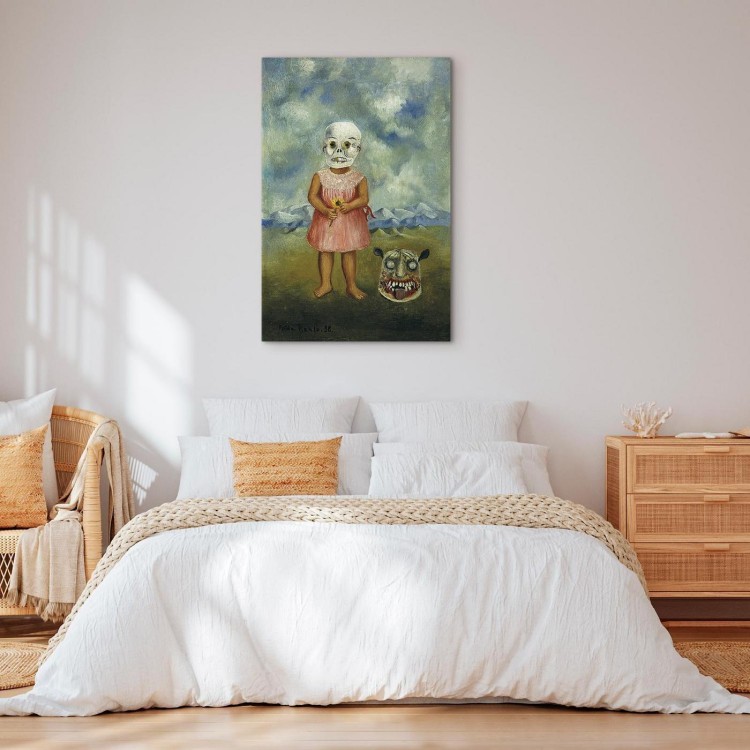 Obraz - Frida Kahlo – Dziewczyna w masce śmierci (Ona gra sama)
