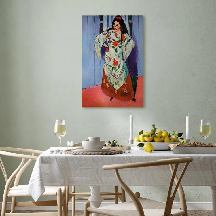 Obraz - Henri Matisse – Madame Matisse z szalem Manila