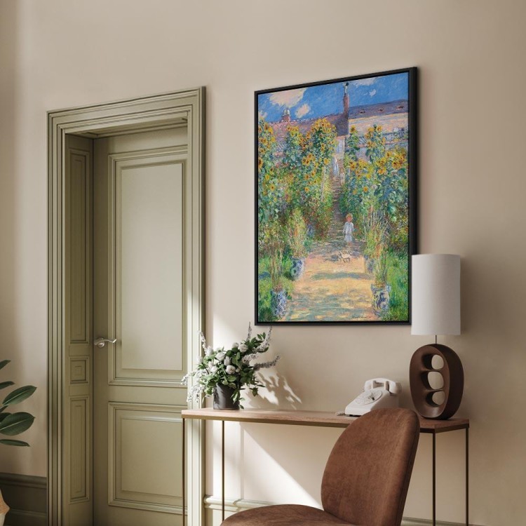 Obraz - Claude Monet – Ogród Moneta w Vétheuil