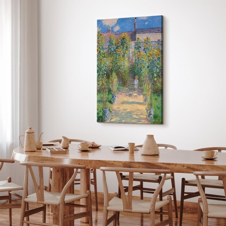 Obraz - Claude Monet – Ogród Moneta w Vétheuil