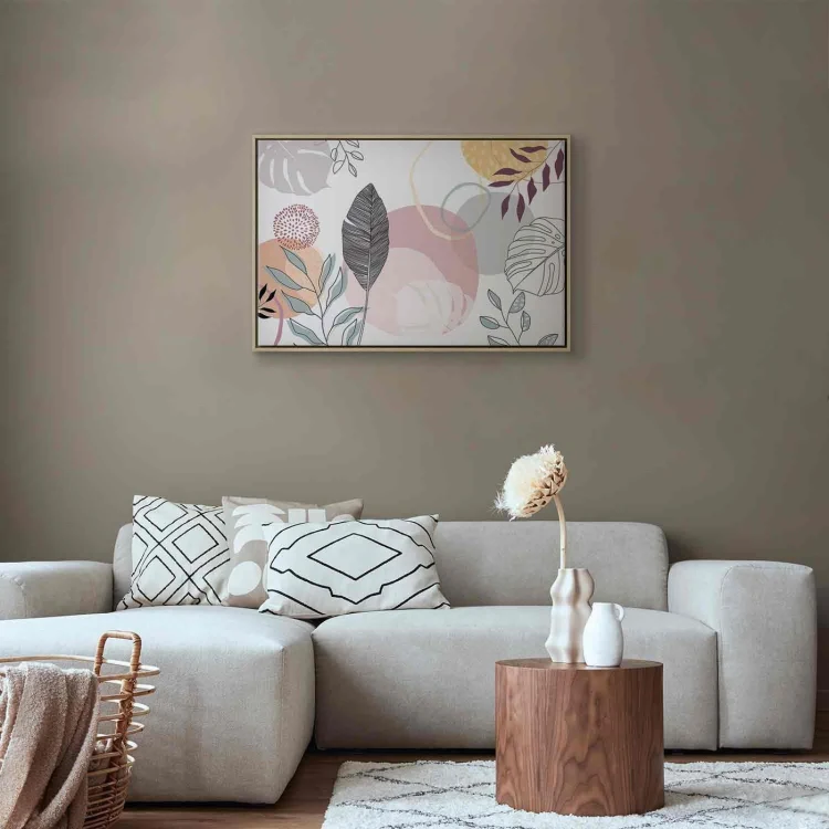 Obraz - Pastelowa grafika liniowa