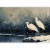 Fototapeta - Czaple nad zimowym stawem - ilustracja w stylu japońskiego w ciemnej kolorystyce