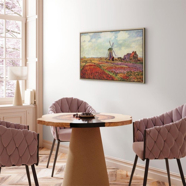 Obraz - Claude Monet – Pola tulipanów i wiatrak w Rijnsburg