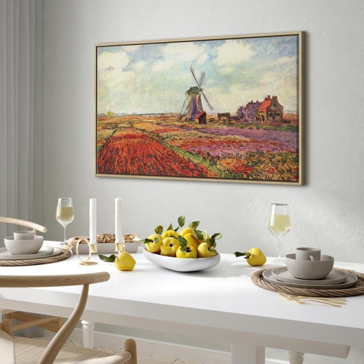 Obraz - Claude Monet – Pola tulipanów i wiatrak w Rijnsburg