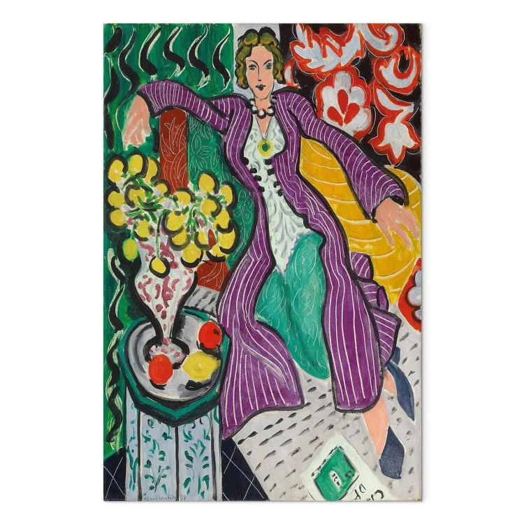 Obraz - Henri Matisse – Kobieta w fioletowym płaszczu