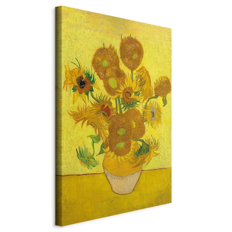 Obraz - Vincent van Gogh – Martwa natura: wazon z piętnastoma słonecznikami