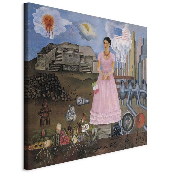 Obraz - Frida Kahlo – Autoportret na granicy Meksyku i USA