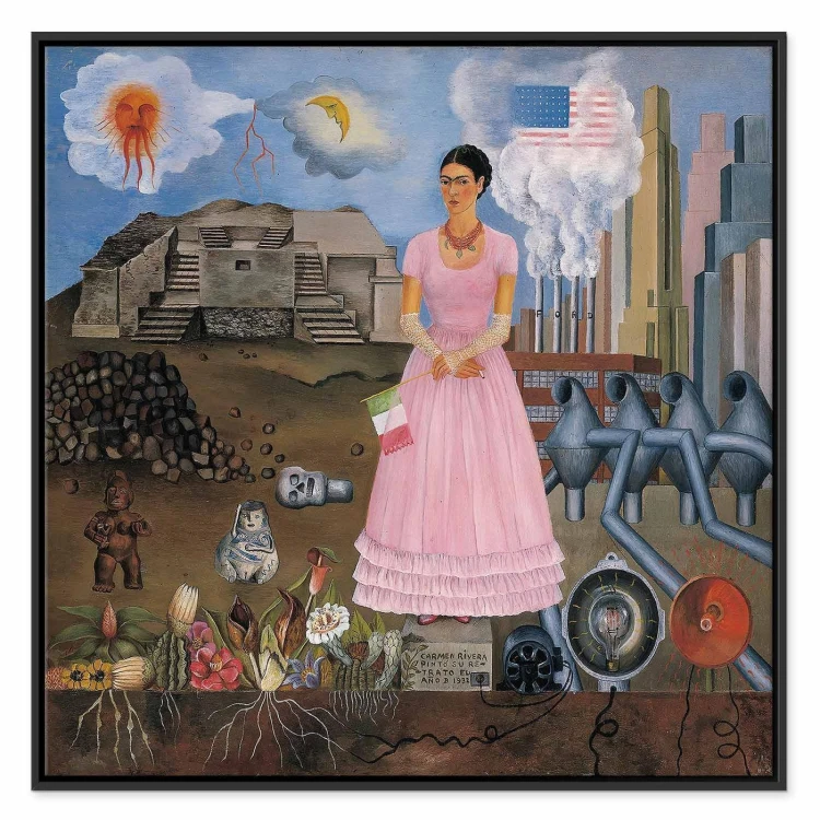 Obraz - Frida Kahlo – Autoportret na granicy Meksyku i USA