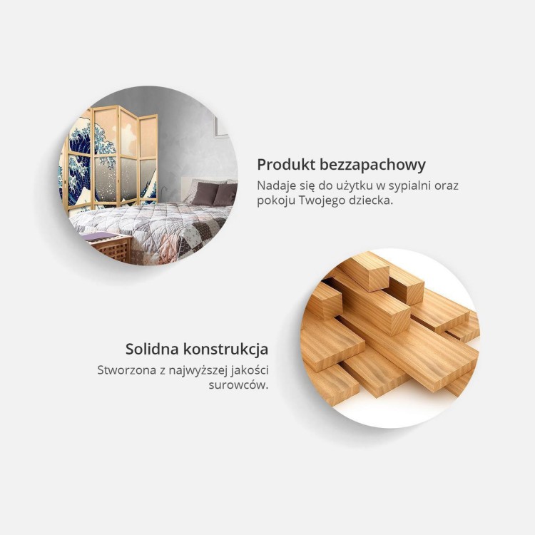 Parawan japoński - Czaple malowane tuszem