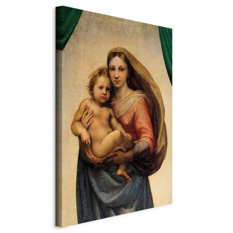 Obraz - Rafael Santi – Madonna Sykstyńska (fragment)