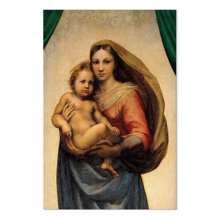 Obraz - Rafael Santi – Madonna Sykstyńska (fragment)