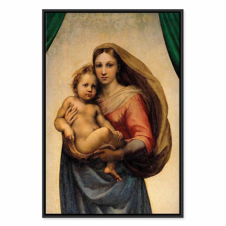 Obraz - Rafael Santi – Madonna Sykstyńska (fragment)