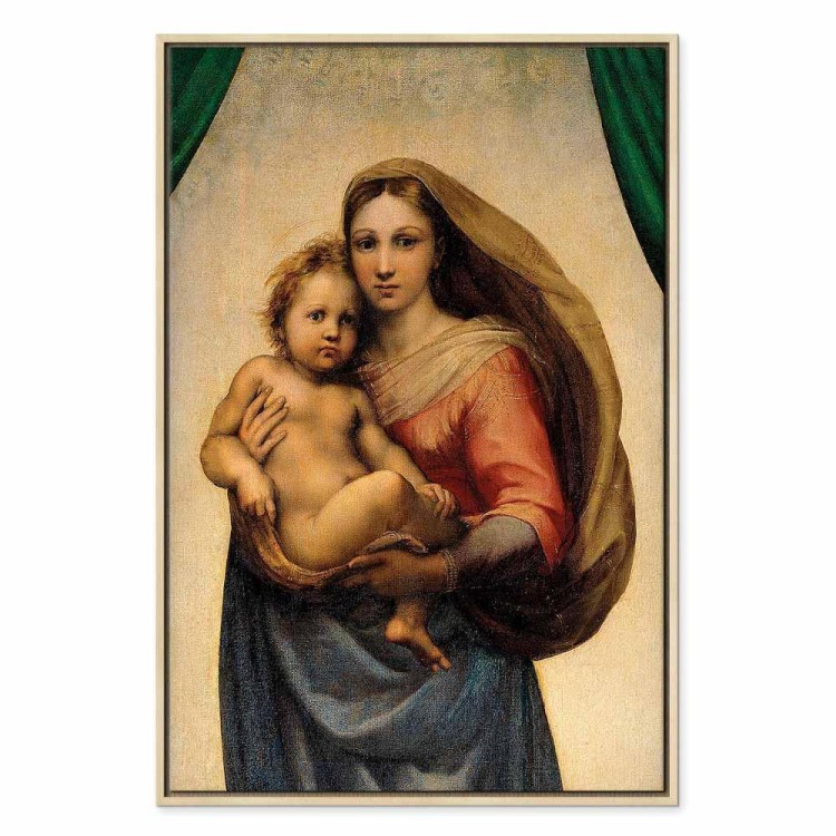 Obraz - Rafael Santi – Madonna Sykstyńska (fragment)