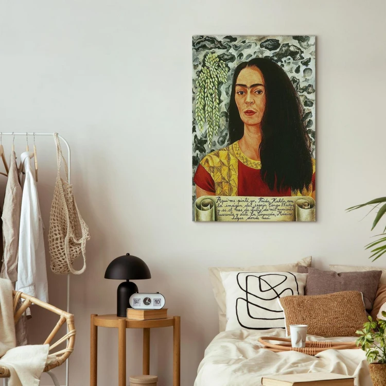 Obraz - Frida Kahlo – Autoportret z rozpuszczonymi włosami