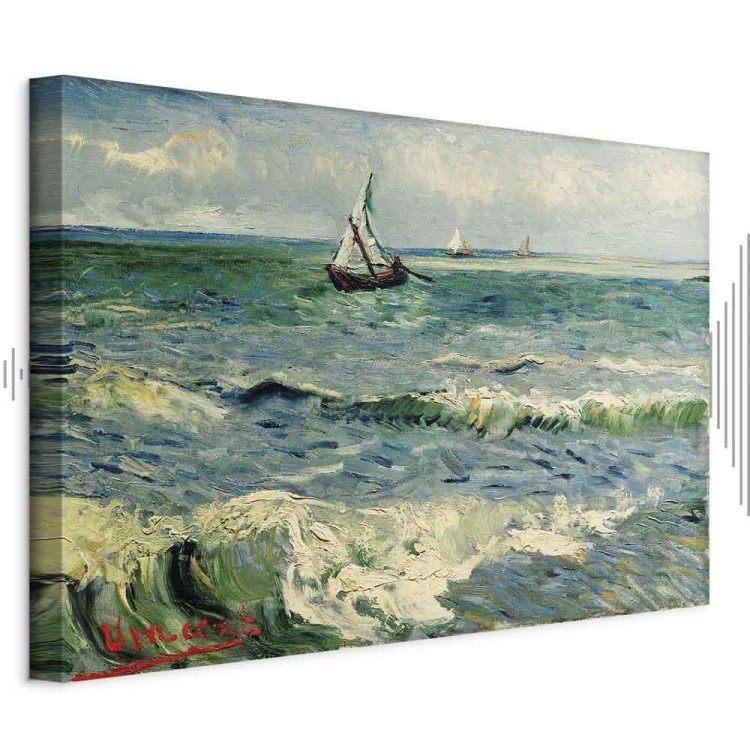 Obraz - Vincent van Gogh – Widok morza w Saintes-Maries
